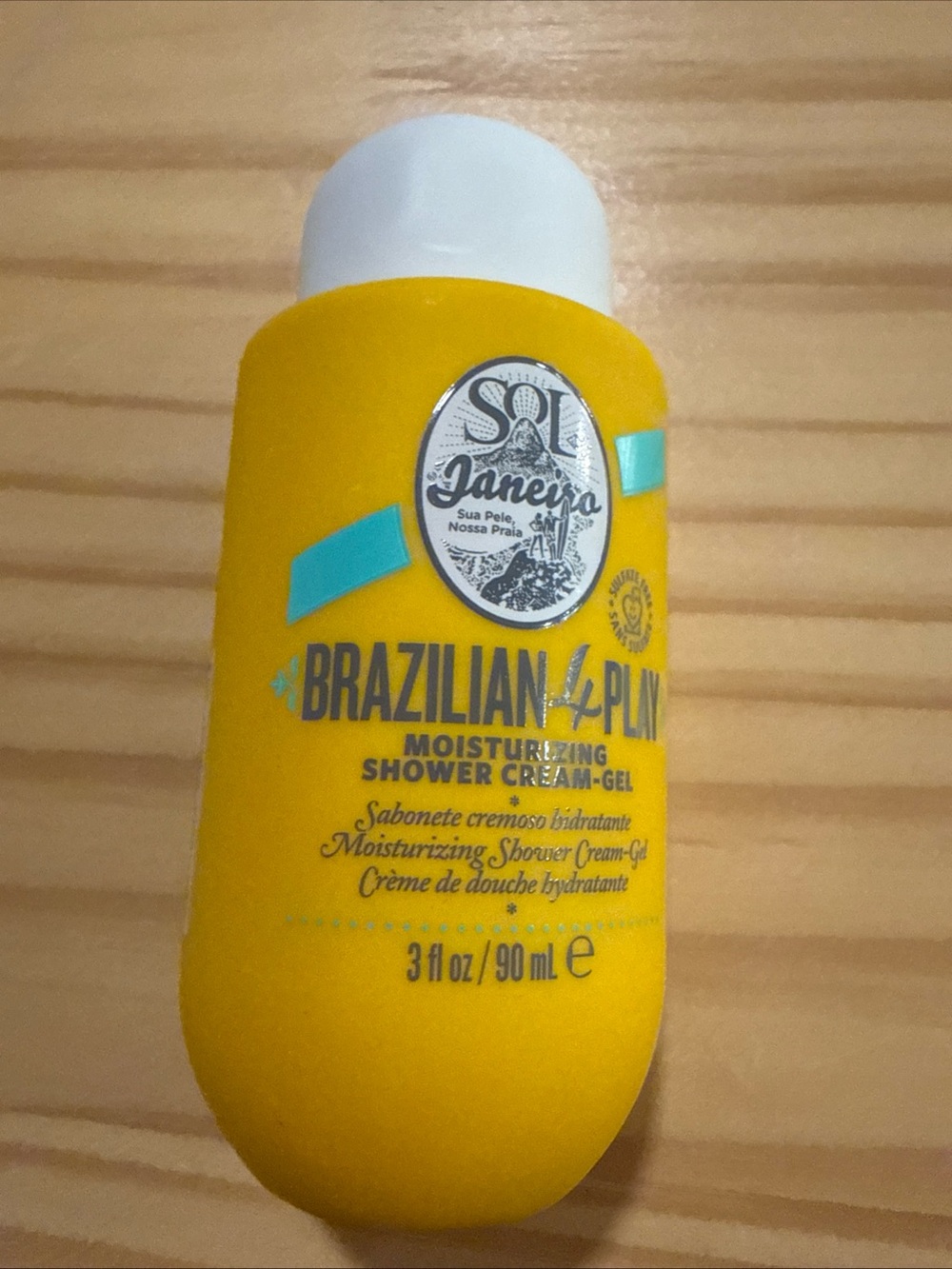 Sol de Janeiro Yellow & Aqua Brazilian Shower Cream-Gel Travel Bottle